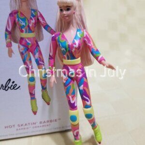 Hallmark 2024 Hot Skatin' Barbie Skating Christmas Ornament